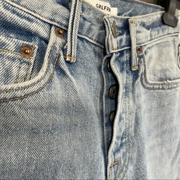 GRLFRND Karolina Distressed High Rise Skinny Ripped Cotton Jean NEW - Picture 7 of 15